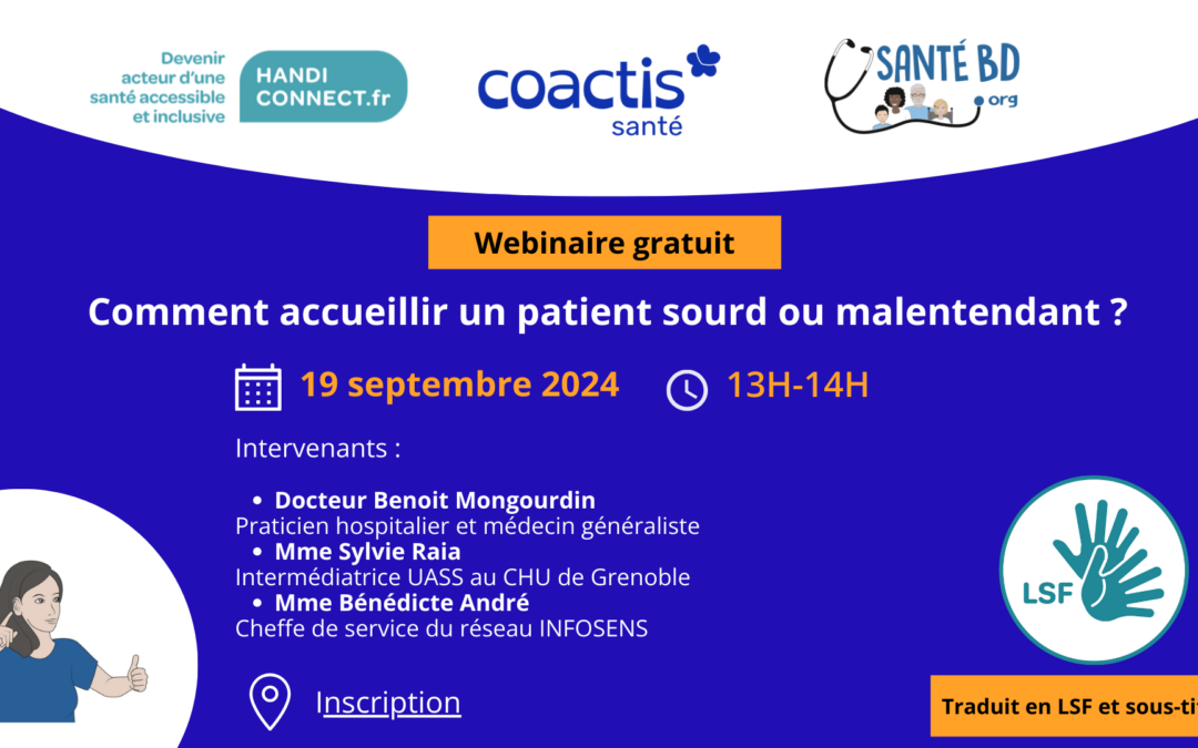 Webinaire : Comment accueillir un patient sourd ou malentendant ? 